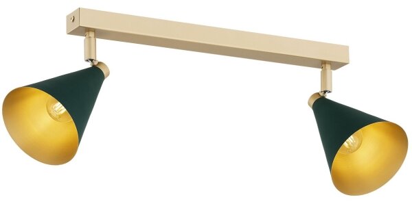 Argon 7148 - Bodové svítidlo LUCINDA 2xE14/7W/230V zelená
