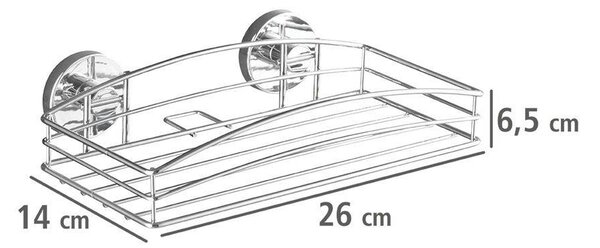 Koupelnová polička Vacuum-Loc - chromovaná ocel, WENKO