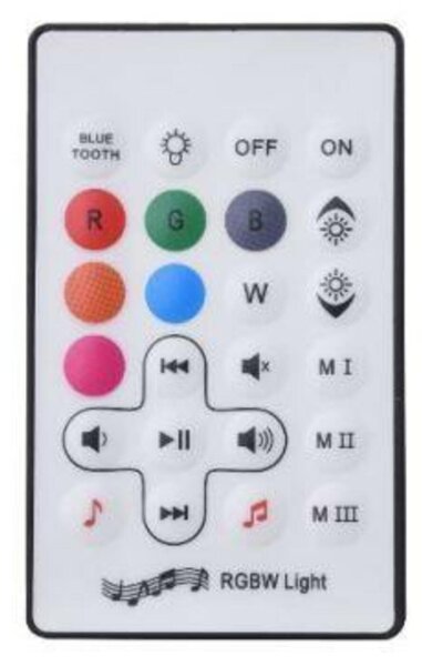 Azzardo AZ4664 stolní lampa BOOMBOX MEDIUM RGBW s reproduktorem + dálkové ovládání