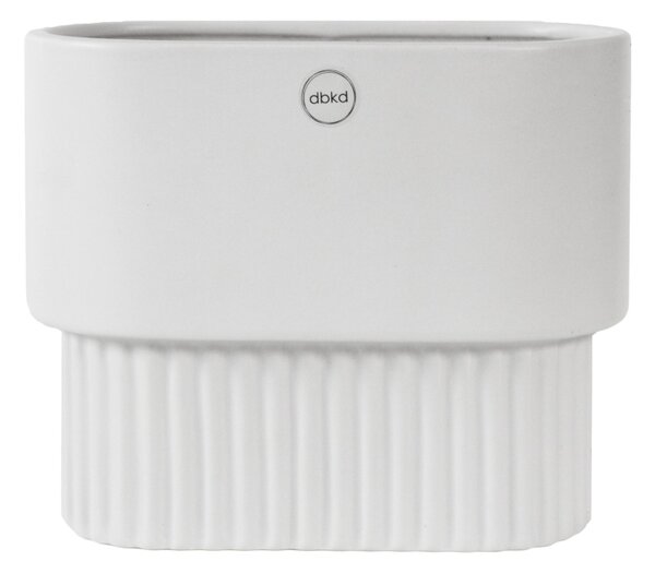 Květináč Front Oval White 17 cm DBKD