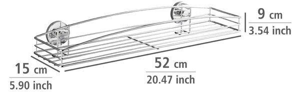 Koupelnová polička,MILAZZO, Vacuum-Loc - chromovaná ocel, WENKO
