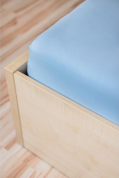 Amitesse Modré prostěradlo Jersey SuperStretch s elastanem Rozměr: 160-180 / 200cm