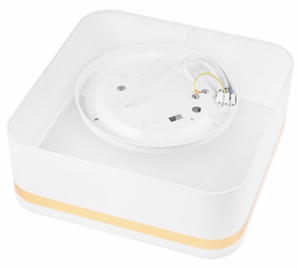 Stropní svítidlo SIRJA SQUARE 2xE27/60W/230V 35x35 cm bílá