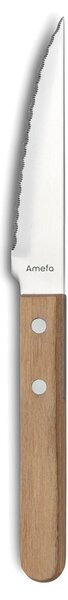 Nůž na maso Amefa Pizza Bois Kov Dřevo (21 cm) (Pack 12x)