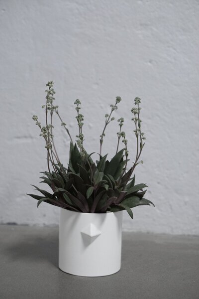 Květináč Chicken Pot White 10 cm DBKD