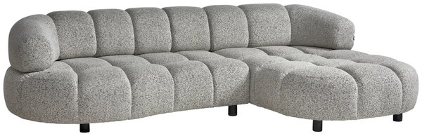 ROHOVÁ SEDAČKA, textil, šedobéžová Welnova - Sedací soupravy