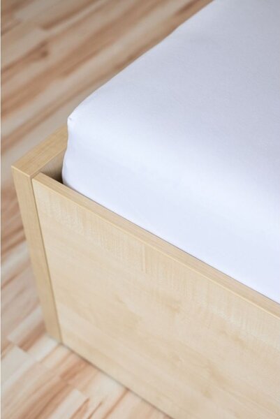 Amitesse Bílé prostěradlo Jersey SuperStretch s elastanem Rozměr: 160-180 / 200cm