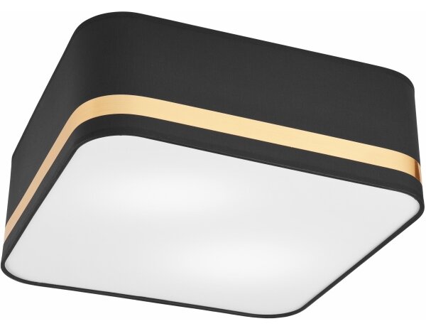 Stropní svítidlo SIRJA SQUARE 2xE27/60W/230V 35x35 cm černá