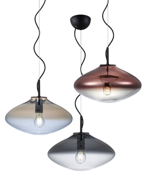 Redo 01-1619 - Lustr na lanku ABSOLUTE 1xE27/42W/230V šedá