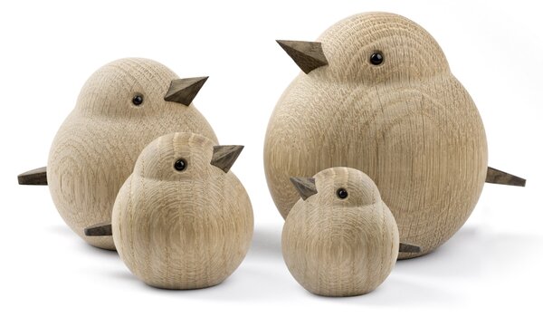 Dřevěný ptáček Baby Sparrow Natural Oak Novoform