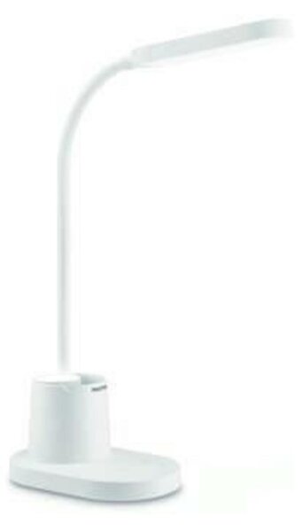 Philips Bucket stolní LED lampa 1x7,5W 200lm 3000/4000/5700K IP20 USB krokové stmívání, bílá