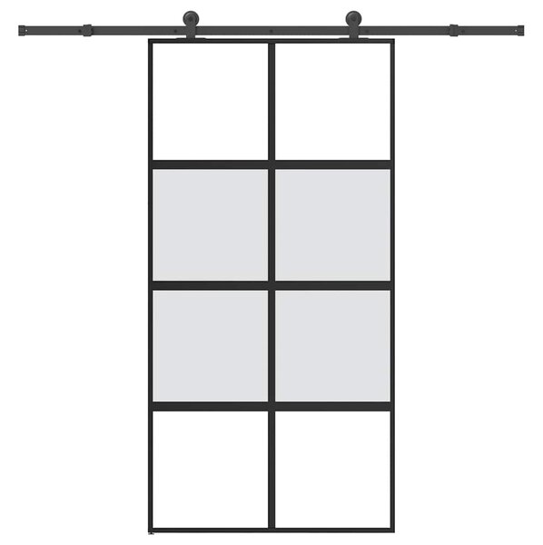 Posuvné dveře s kováním 102,5x205 cm tvrzeného sklo a hliník 3333012