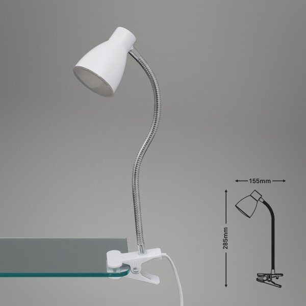 Briloner 2615-016P - LED Lampa s klipem GRIP LED/2,5W/230V bílá