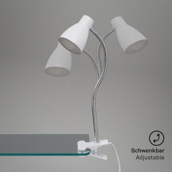 Briloner 2615-016P - LED Lampa s klipem GRIP LED/2,5W/230V bílá