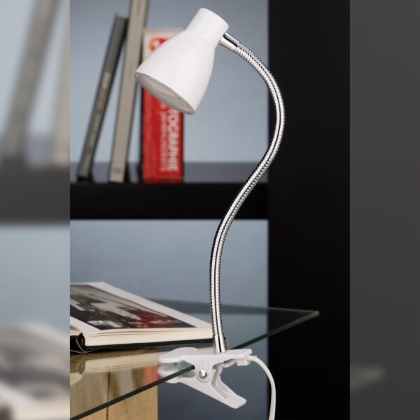 Briloner 2615-016P - LED Lampa s klipem GRIP LED/2,5W/230V bílá
