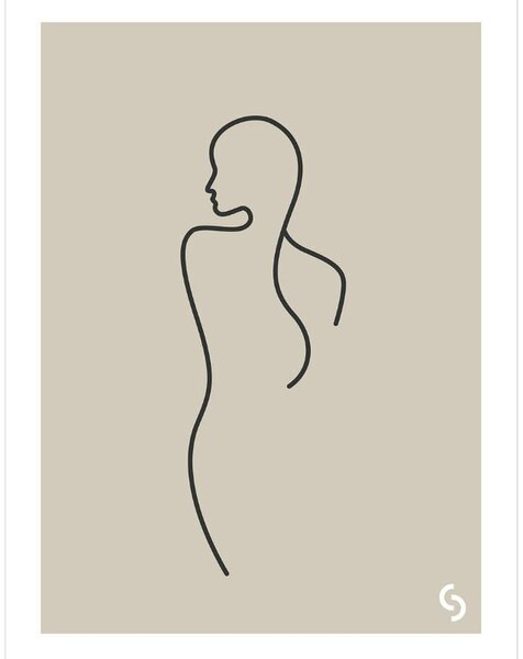 Plakát She Silhouette 50x70 cm Storefactory Scandinavia
