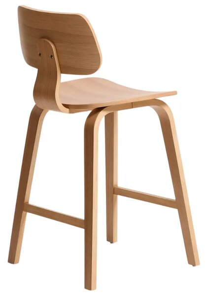 Kave Home Dubová barová židle Gena 65 cm