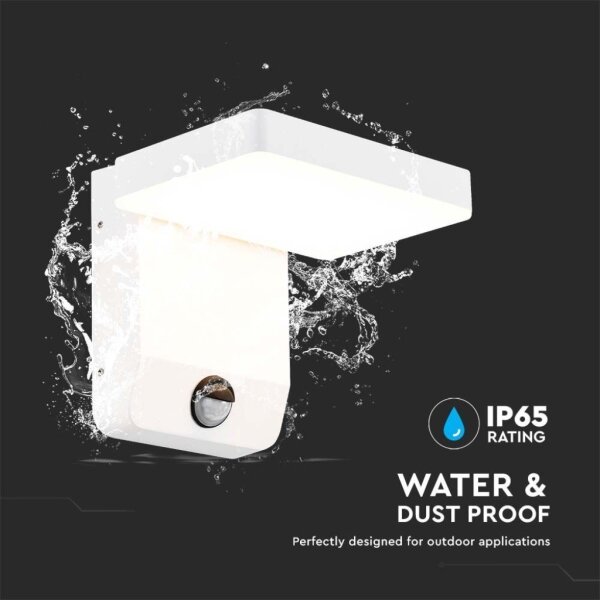 LED Venkovní nástěnné svítidlo se senzorem LED/17W/230V 4000K bílá