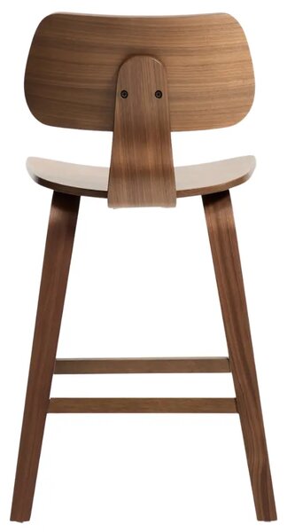 Kave Home Ořechová barová židle Gena 65 cm