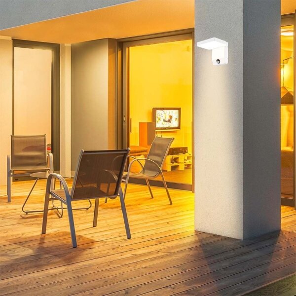 LED Venkovní nástěnné svítidlo se senzorem LED/17W/230V 4000K bílá