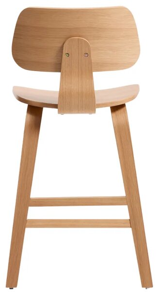 Kave Home Dubová barová židle Gena 65 cm