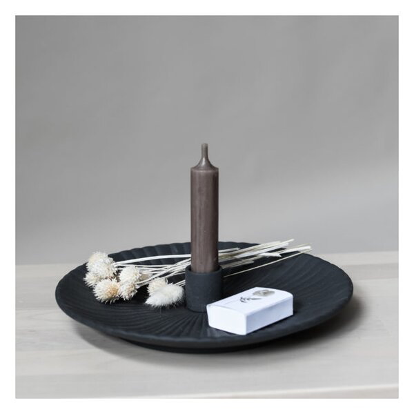 Keramický svícen Holmby Dark Grey L Storefactory Scandinavia