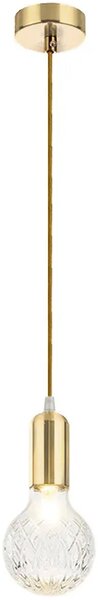 Toolight Stropní lampa závěsná Single Retro Gold APP649-1CP