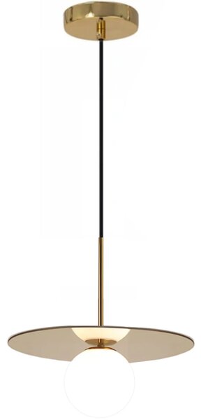 Toolight - Stropní svítidlo Glamour G9 60W APP939-1CP, zlatá-bílá, OSW-09659