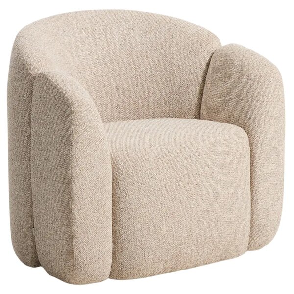 Kave Home Béžové čalouněné křeslo Corvena 85 cm