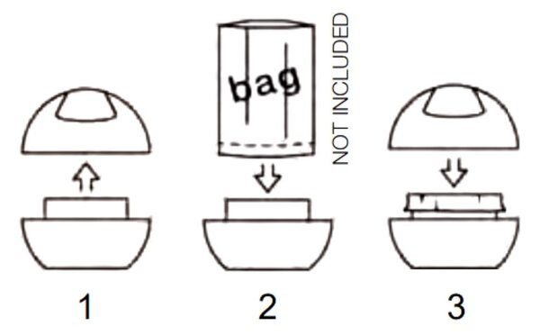 Bílý plastový odpadkový koš 1 l Bowl – Spirella