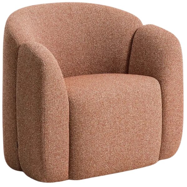 Kave Home Terakotové čalouněné křeslo Corvena 85 cm