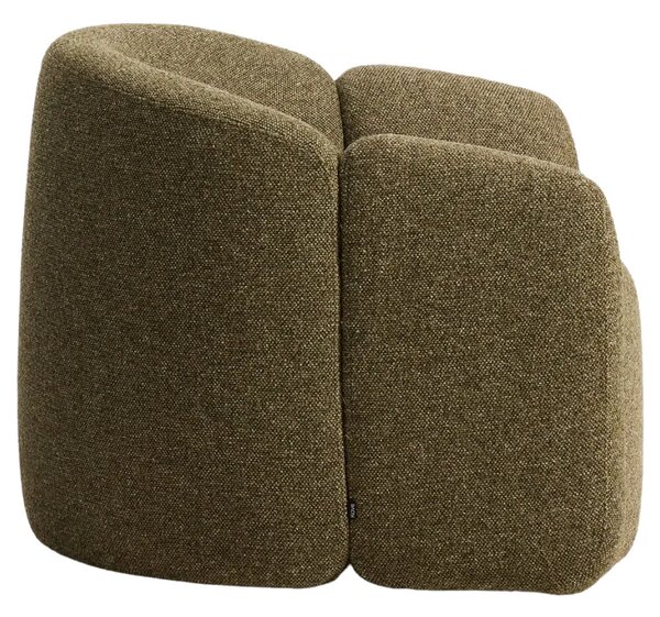 Kave Home Zelené čalouněné křeslo Corvena 98 cm