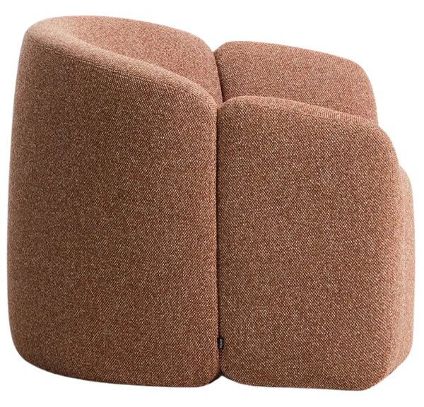 Kave Home Terakotové čalouněné křeslo Corvena 98 cm