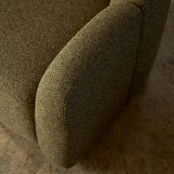 Kave Home Zelené čalouněné křeslo Corvena 98 cm