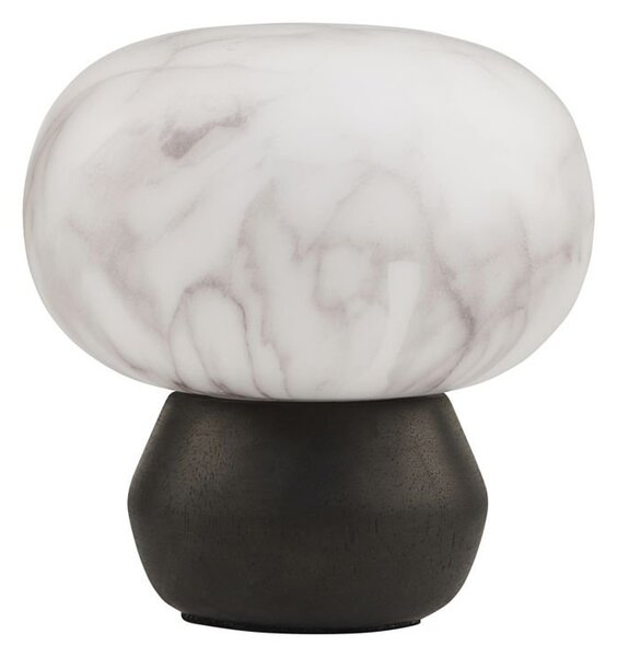 Lucerna na LED svíčku Fog Black / Marble 15,5 cm House Doctor