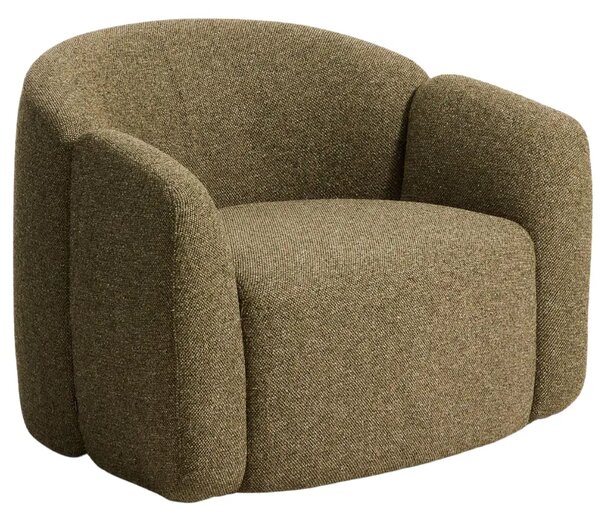 Kave Home Zelené čalouněné křeslo Corvena 98 cm