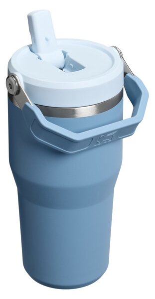 Šedomodrá termoska z nerezové oceli 600 ml IceFlow™ Flip Straw 2.0 Tumbler Indigo – Stanley