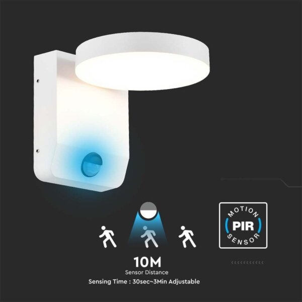 LED Venkovní nástěnné svítidlo se senzorem LED/17W/230V 4000K bílá