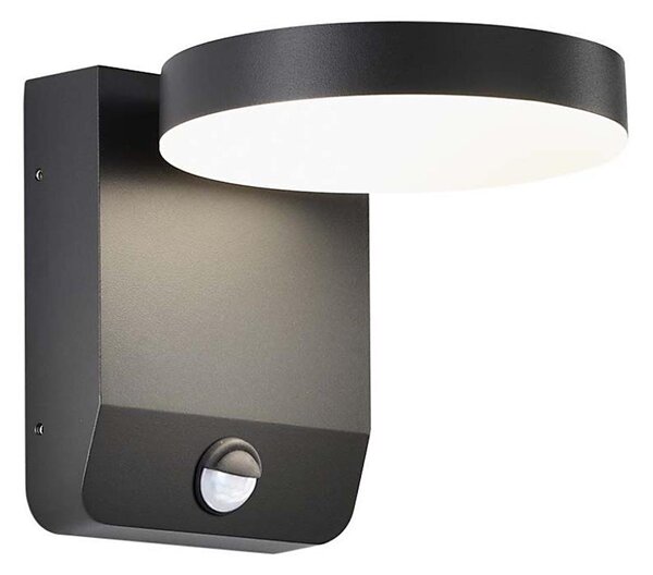 LED Venkovní nástěnné svítidlo se senzorem LED/17W/230V 3000K černá