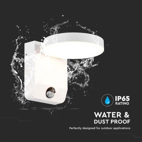 LED Venkovní nástěnné svítidlo se senzorem LED/17W/230V 4000K bílá