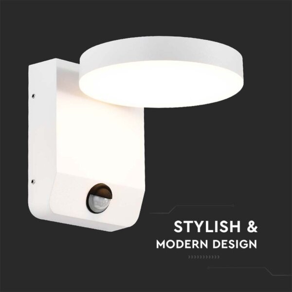 LED Venkovní nástěnné svítidlo se senzorem LED/17W/230V 4000K bílá