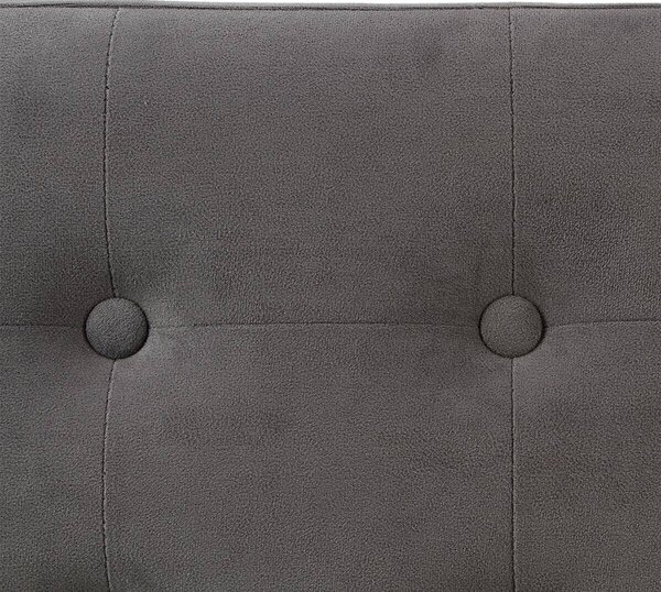 Velký pouf s odkládací přihrádkou v šedé barvě, pouf na chodbu, pouf na pokoj, skládací pouf, sedadlo, pouf