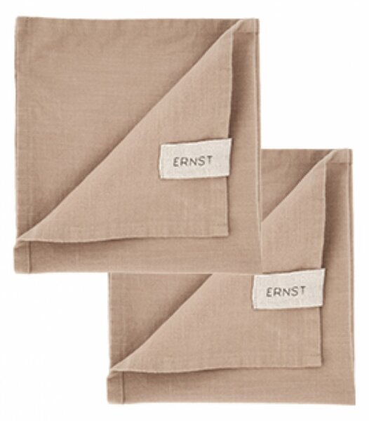 Bavlněné ubrousky Ernst Nutmeg 40 cm - set 2 ks Ernst