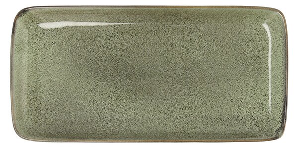 Servírovací podnos Bidasoa Ikonic Zelená Keramický (28 x 14 cm) (Pack 4x)