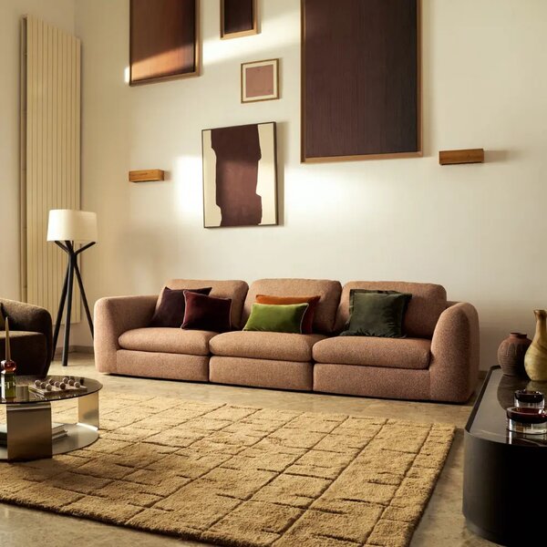 Kave Home Hnědý vlněný koberec Helun 160 x 230 cm