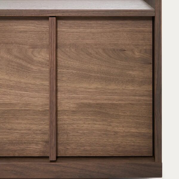 Kave Home Ořechový TV stolek Onix 150 x 40 cm