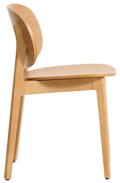 Kave Home Dubová jídelní židle Ludara