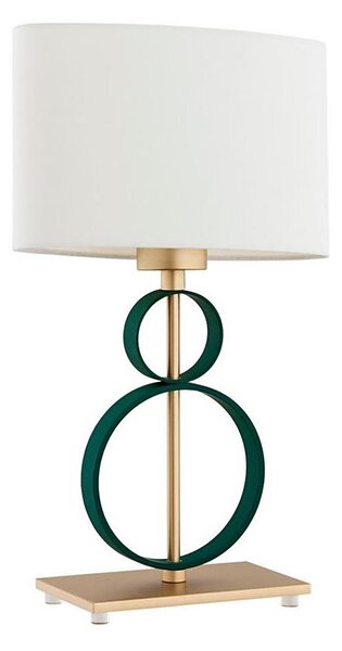 Argon 8317 - Stolní lampa PERSEO 1xE27/15W/230V 42 cm krémová/zelená