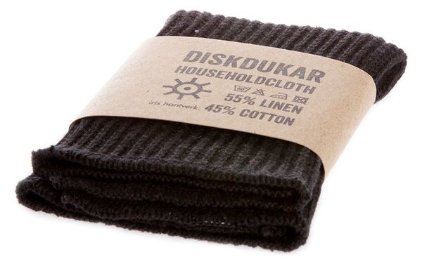 Pletená utěrka Linen-Cotton Black Iris Hantverk