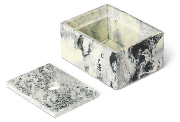 Ferm Living Úložný box Mist 7.5x10, emerald off-white